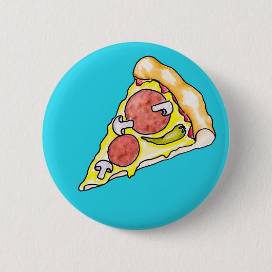 Badge Rond 5 Cm Pizza (Devant)