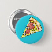 Badge Rond 5 Cm Pizza (Devant & derrière)