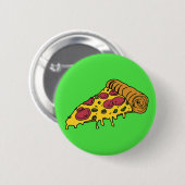 Badge Rond 5 Cm Pizza (Devant & derrière)