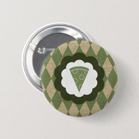 Badge Rond 5 Cm pizza (Devant & derrière)