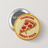 Badge Rond 5 Cm Pizza (Devant & derrière)