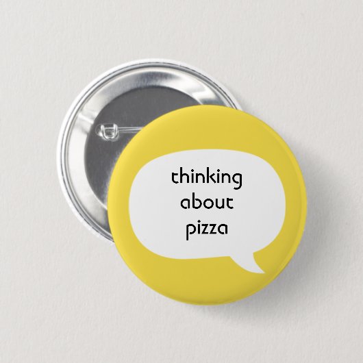 Badge Rond 5 Cm Pizza (Devant & derrière)