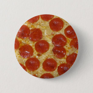 Badge Rond 5 Cm pizza au gros pepperoni