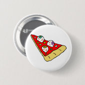 Badge Rond 5 Cm Pizza de globe oculaire (Devant & derrière)