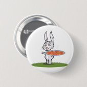 Badge Rond 5 Cm Pizza de lapin (Devant & derrière)