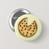 Badge Rond 5 Cm Pizza de pizza de pizza (Devant & derrière)