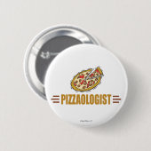 Badge Rond 5 Cm Pizza drôle (Devant & derrière)