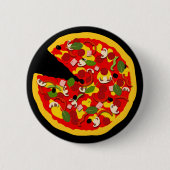 Badge Rond 5 Cm Pizza Lover (Devant)