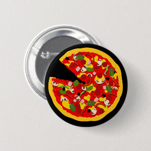 Badge Rond 5 Cm Pizza Lover