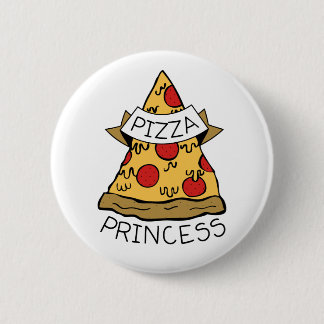 Badge Rond 5 Cm Pizza Princess