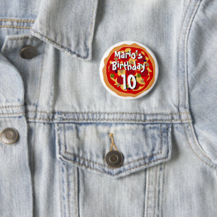 Badge Rond 5 Cm Pizza ronde personnalisée Boutons de fête d'annive