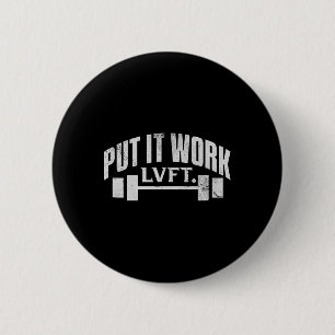 Badge Rond 5 Cm Placez-Le Travail Gymnase Lvft Bodybuilding Bodybu