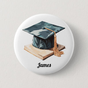 Badge Rond 5 Cm Plafond et livre de fin d'études