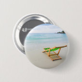 Badge Rond 5 Cm Plage (Devant & derrière)