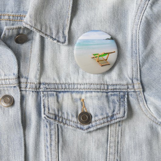 Badge Rond 5 Cm Plage (En situation)