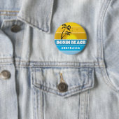 Badge Rond 5 Cm Plage Bondi Australie (En situation)