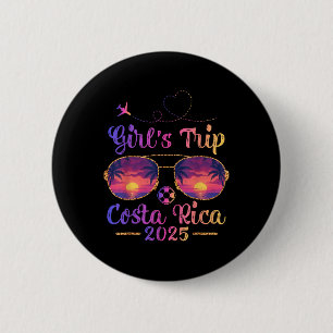 Badge Rond 5 Cm Plage Costa Rica Été Soleil Filles Voyage 2025