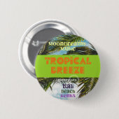 Badge Rond 5 Cm Plage de Bali (Devant & derrière)