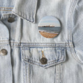 Badge Rond 5 Cm Plage de Brighton (En situation)