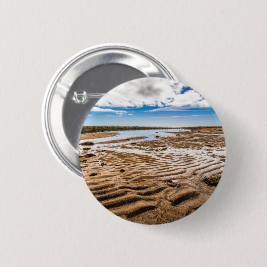 Badge Rond 5 Cm Plage de Budir, Islande (Devant & derrière)