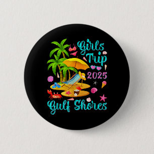 Badge Rond 5 Cm Plage de Gulf Shores Alabama Vacances d'été Filles