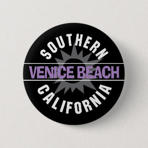 Badge Rond 5 Cm Plage de la Californie du sud - de Venise