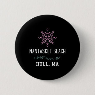 Badge Rond 5 Cm Plage de Nantasket tendance à Hull Machusetts Vaca