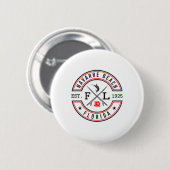 Badge Rond 5 Cm Plage de Navarre Floride Fl Rétro Surfeur Devant l (Devant & derrière)