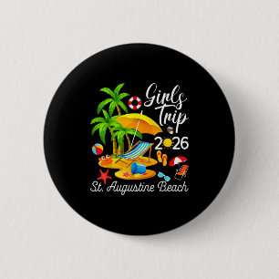 Badge Rond 5 Cm Plage de St. augustine floride été tropical filles