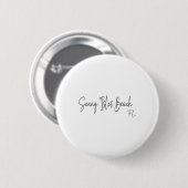 Badge Rond 5 Cm Plage de Sunny Isles Floride Ca Rétro (Devant & derrière)