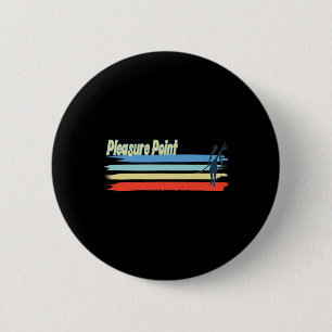 Badge Rond 5 Cm Plage de surf de Pleasure Point, Guy de surf pour
