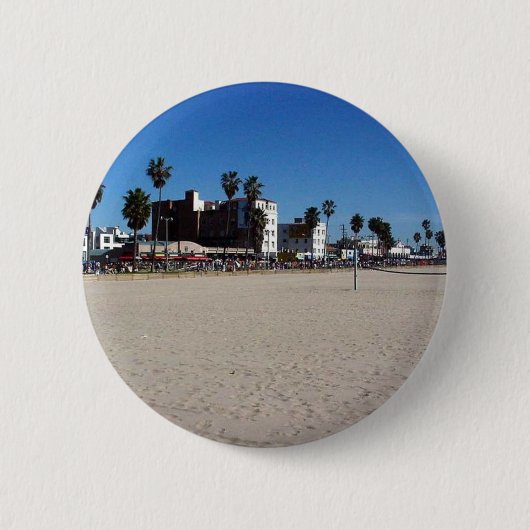 Badge Rond 5 Cm Plage de Venise (Devant)