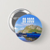 Badge Rond 5 Cm Plage El Nido à Palawan Philippines (Devant & derrière)