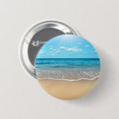 Badge Rond 5 Cm Plage sablonneuse parfaite (Devant & derrière)