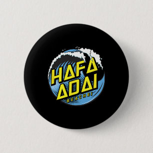 Badge Rond 5 Cm Plages Tropical Wave Hafa Adai - 671 Gu Guam