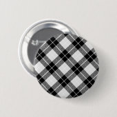 Badge Rond 5 Cm Plaid noir et blanc (Devant & derrière)