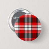 Badge Rond 5 Cm Plaid rouge (Devant & derrière)