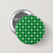 Badge Rond 5 Cm Plaid vert (Devant & derrière)