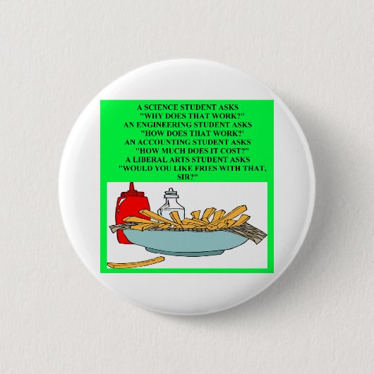 Badge Rond 5 Cm plaisanterie d'aliments de préparation rapide de (Devant)