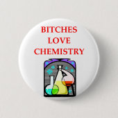 Badge Rond 5 Cm plaisanterie de chimie (Devant)