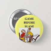 Badge Rond 5 Cm plaisanterie de joueur de pont (Devant & derrière)