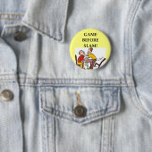 Badge Rond 5 Cm plaisanterie de joueur de pont (En situation)