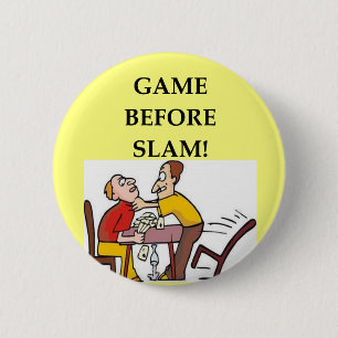 Badge Rond 5 Cm plaisanterie de joueur de pont