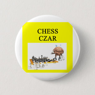 Badge Rond 5 Cm Plaisanterie de joueur d'ÉCHECS