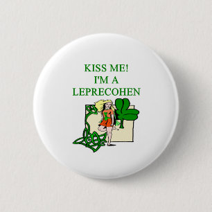 Badge Rond 5 Cm plaisanterie irlandaise juive de lutin du jour de