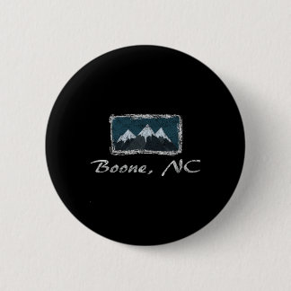 Badge Rond 5 Cm Plaisir de ski hivernal vintage à Boone en Carolin