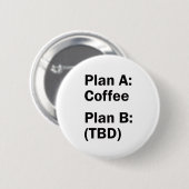 Badge Rond 5 Cm Plan café (Devant & derrière)