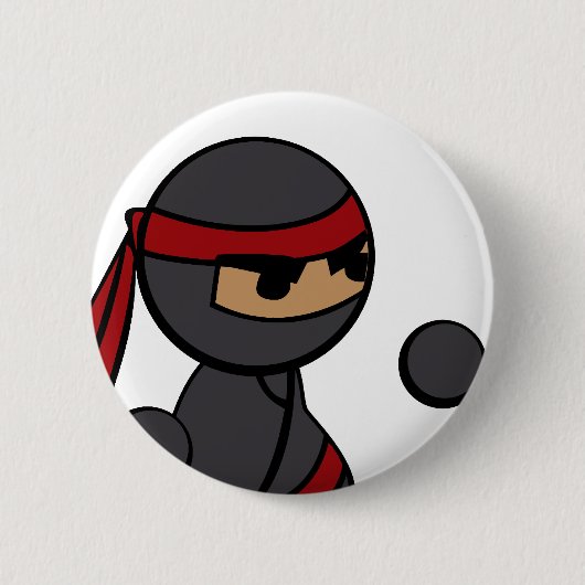 Badge Rond 5 Cm Plan rapproché de Ninja (Devant)