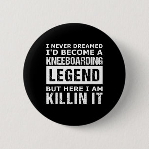 Badge Rond 5 Cm Planche à genoux drôle pour hommes