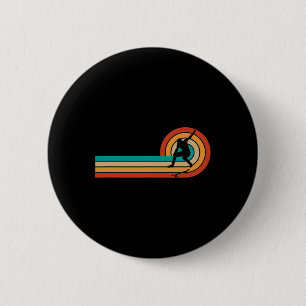Badge Rond 5 Cm Planche à roulettes rétro vintage drôle de skater